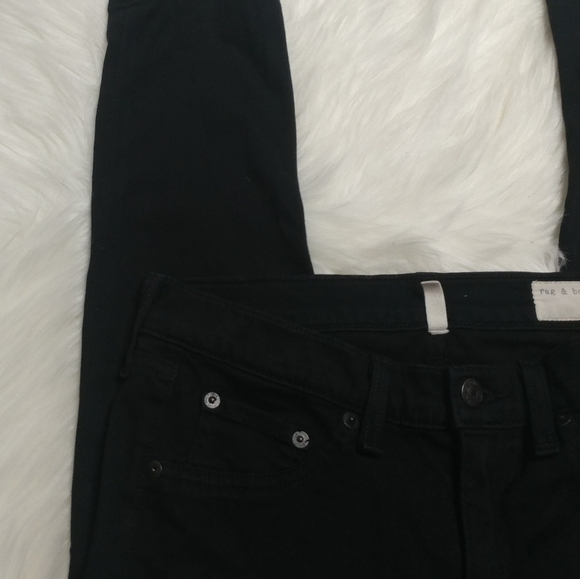 Rag & Bone | The Plush Legging Jean in Black - Picture 12 of 14